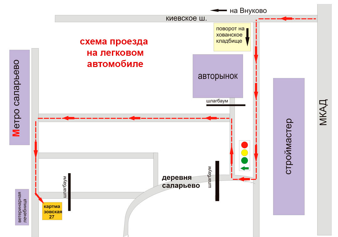 Схема проезда на машине расчет времени